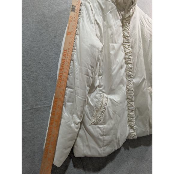 Marcona Jacket Women's XL White Full Zip Solid Double Lining Windbreaker Jacket - Picture 2 of 9